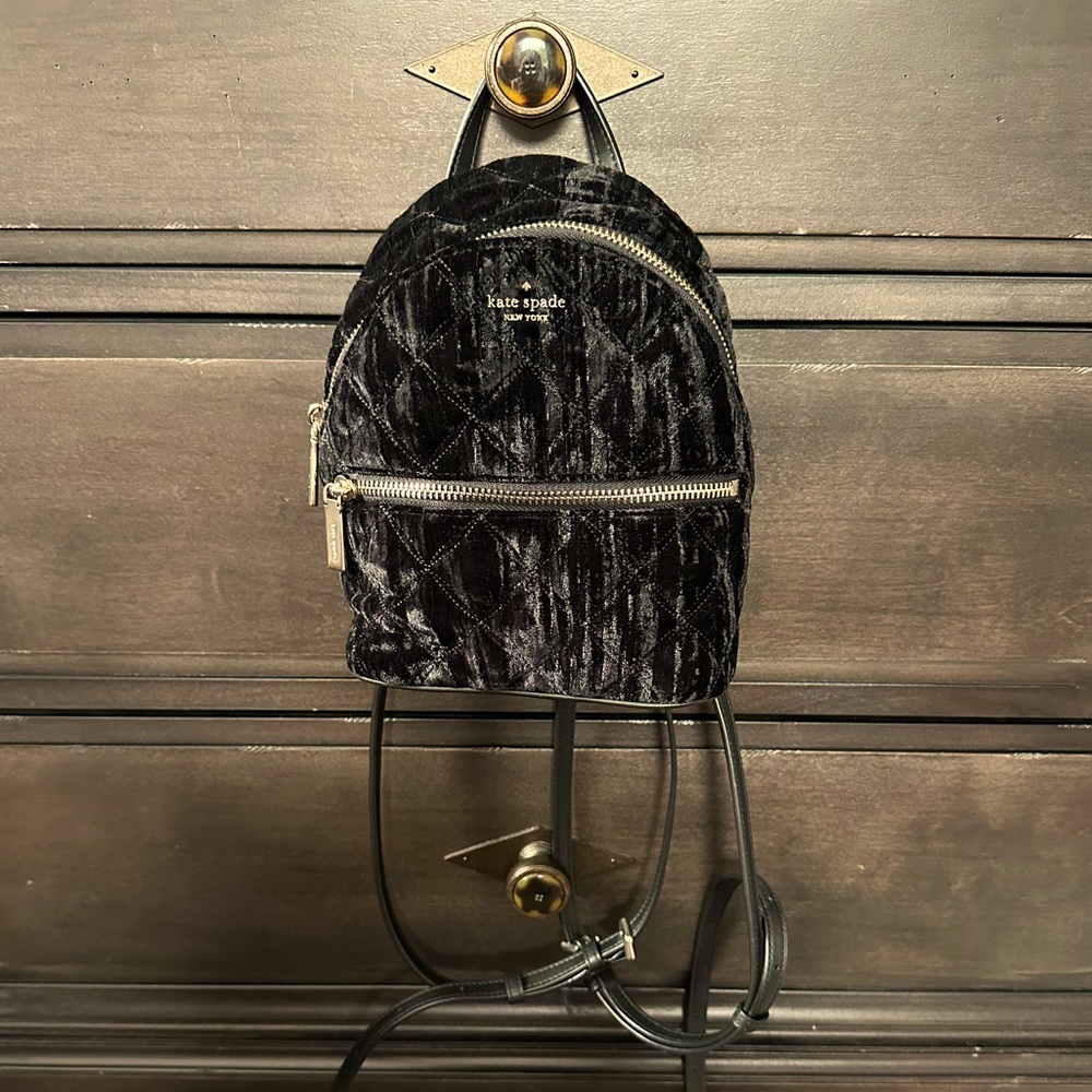 Kate Spade Mini Velvet Backpack